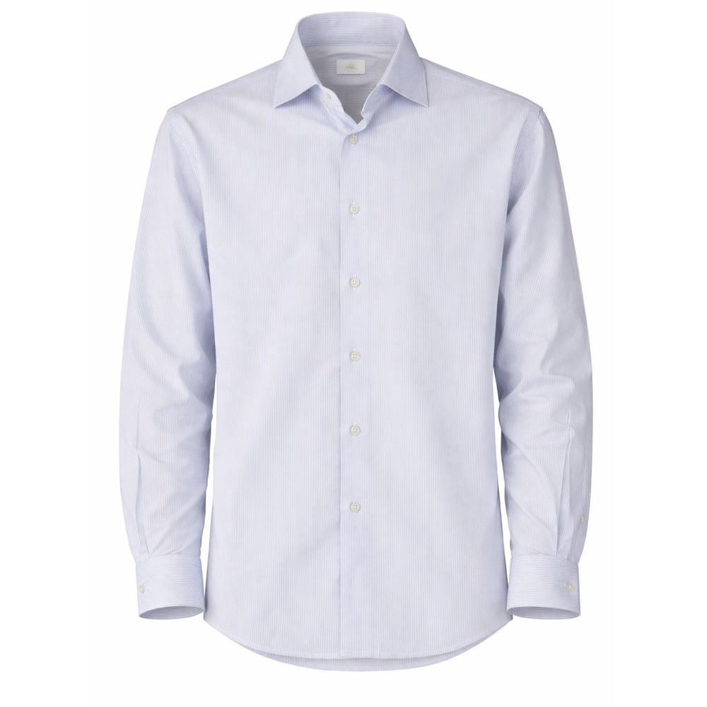 MAX Massimo‎ Pasmato Blue Stripe Dress Shirt 100% Cotton Italy L